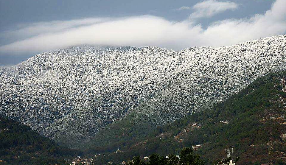 Snowfall in Shivapuri Hills, Kathmandu