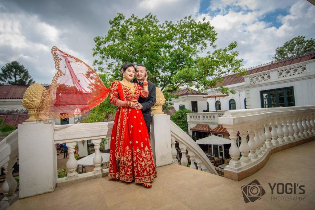 wedding photoshoot in Babar Mahal, Kathmandu