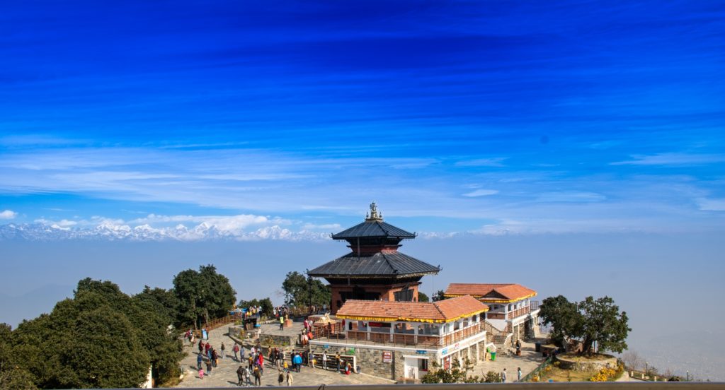 Chandragiri Temple With Mountain View