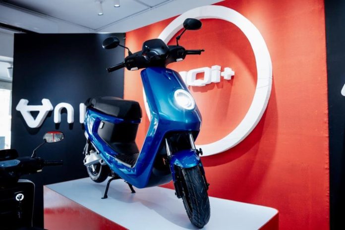 Niu mqi+ electric scooter being launched in Nepal