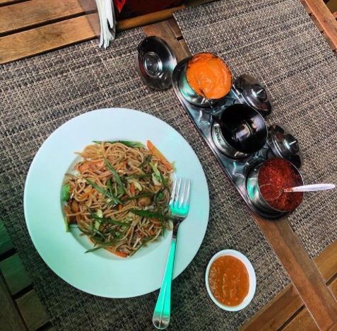 noodles at little tibet restaurant